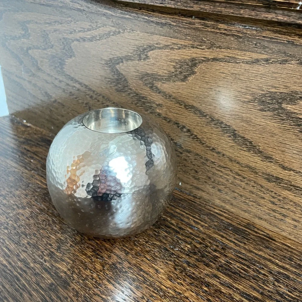 West Elm Silver Candle Holder (Taper or Tealight)
